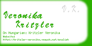 veronika kritzler business card